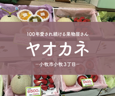 100年愛され続ける果物屋さん「ヤオカネ」